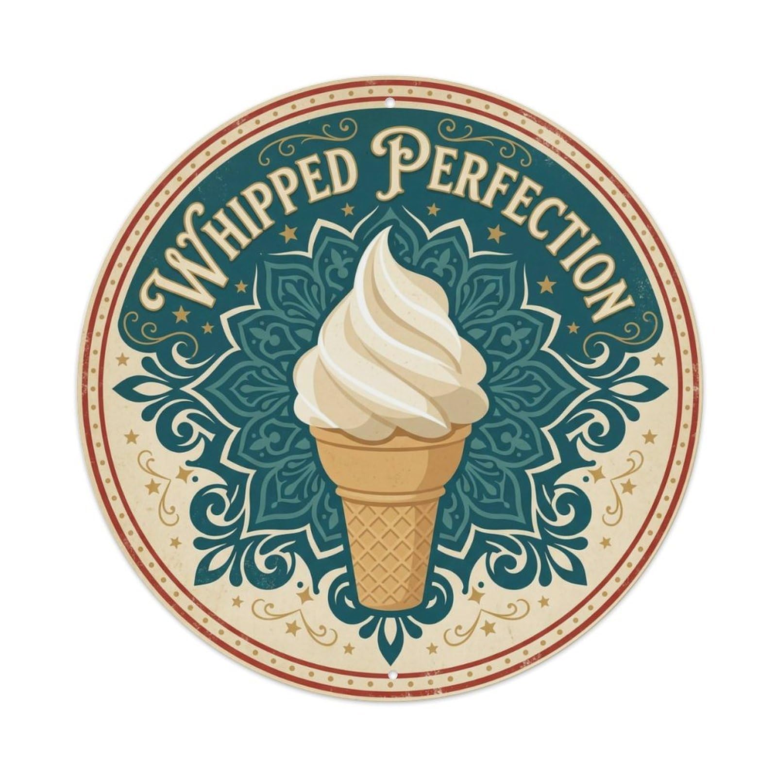 Whipped Perfection Cafe Decoration Metal Tin Sign