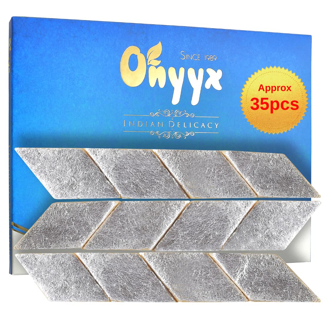 onyyx Kaju Katli - (Kaju Barfi / Burfi, Indian Mithai / Sweets Gift Pack / Box)- 360g Festive Gift Box
