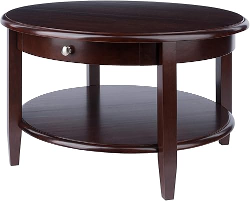 Winsome Mesa ocasional de madera Concord, nogal antiguo