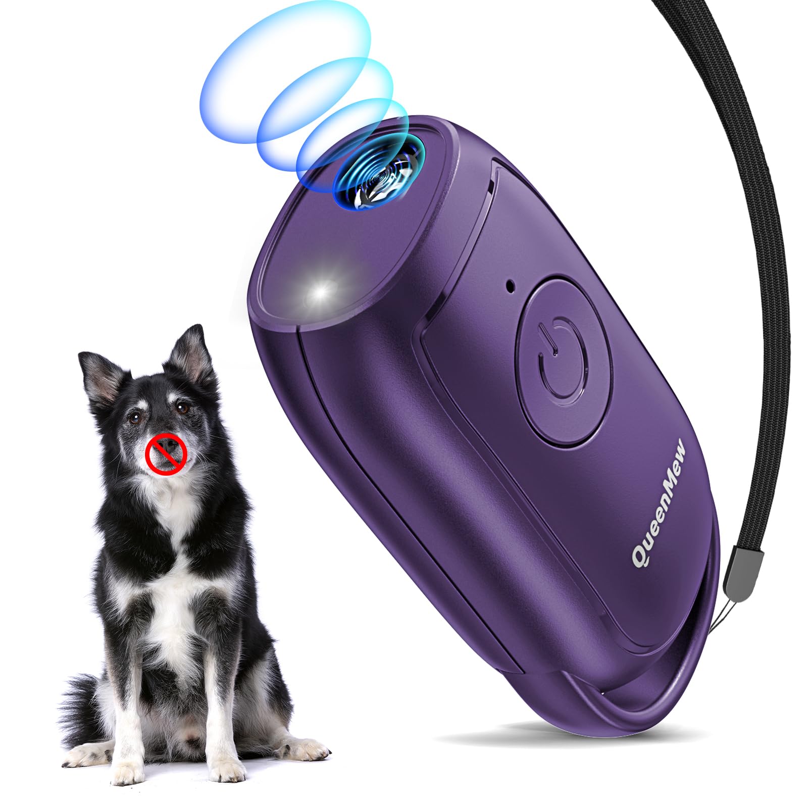 Anti Barking Device, Handheld Ultrasonic Bark Stopper, Powerful Dog Barking Deterrent Devices Stop DogBarking Device with LED, Ultrasonic Dog Bark Devices Indoor Outdoor for Small Medium Large Dogs