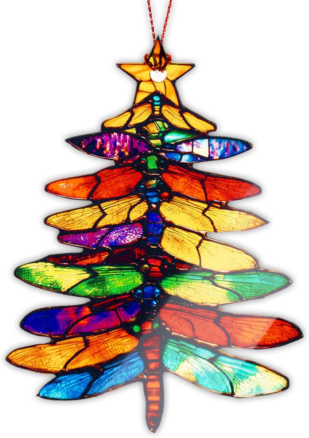 Dragonfly Gifts for Women Friends, Mom Gifts, Dragonfly Ornament for Christmas Tree Decoration, Symbol of Love, Hope & Transformation, Dragonflies Suncatcher Decor, Birthday Gift for Mom