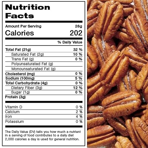 Miniatura 5 de Presto Sales Mitades de nueces tostadas saladas de 32 onzas. Bocadillo supremo, Estados Unidos, natural y alto en fibra, sin OMG, ketopaleo, vegano,