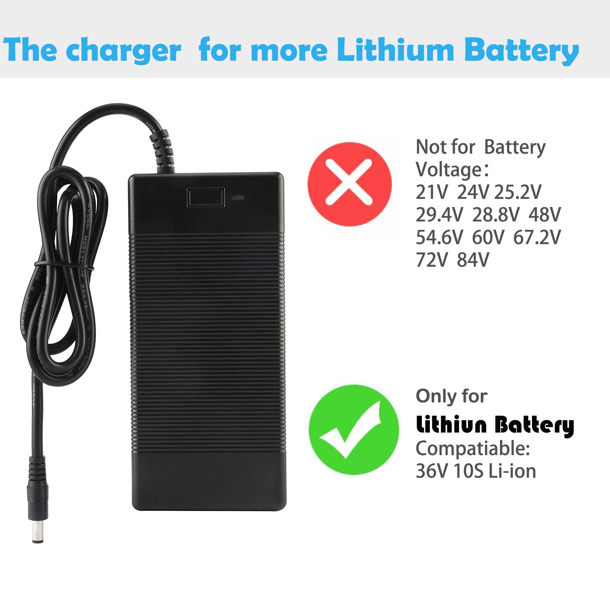 Amazon.com: Charger 42vdc Replacement ACDC 1 Prong Universal