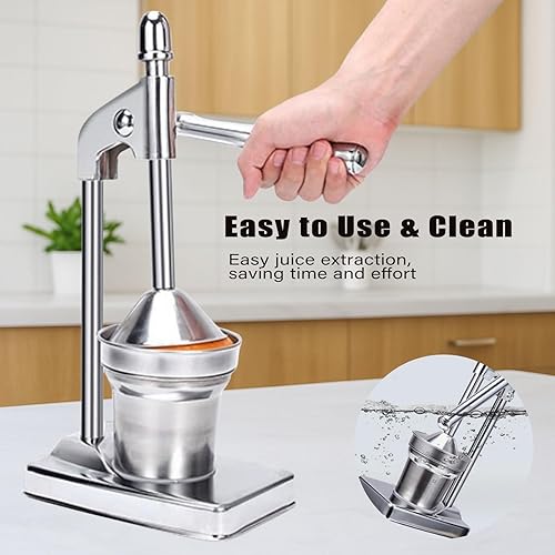 Miniatura 2 de Prensa de jugo de hierro fundido, exprimidor de prensa manual, exprimidor manual de hierro fundido para hacer jugo fresco de limón y naranja, fácil