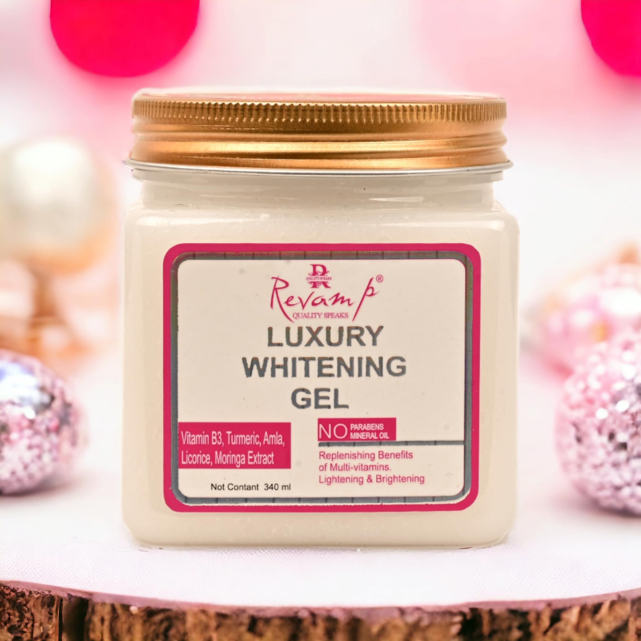 REVAMP Luxury Skin Whitening Gel 340ml - Advanced Brightening Skincare Solution