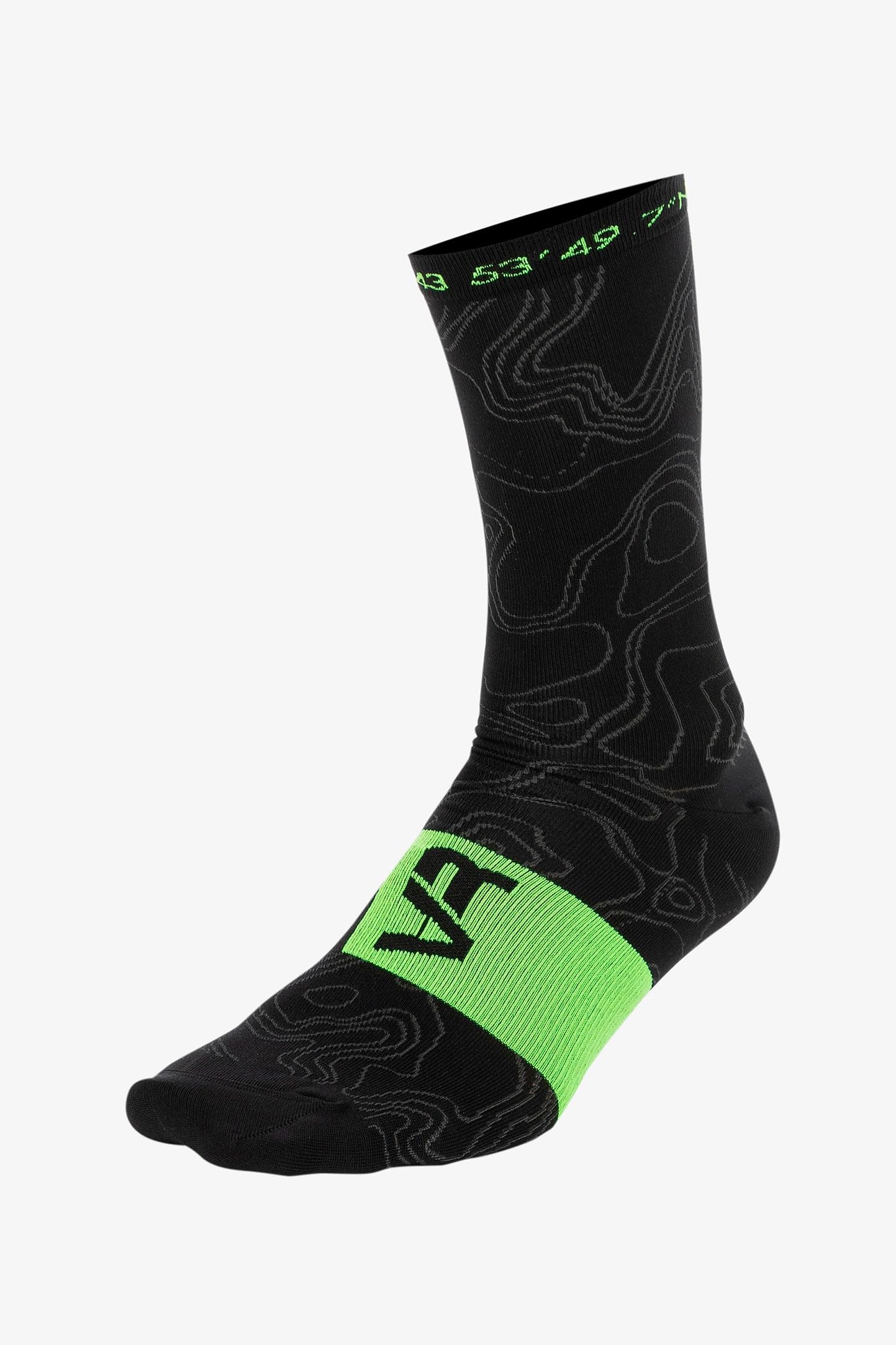 Valentino Rossi VR46 Chaussettes Mtb 15 Cm,L/XL,Noir
