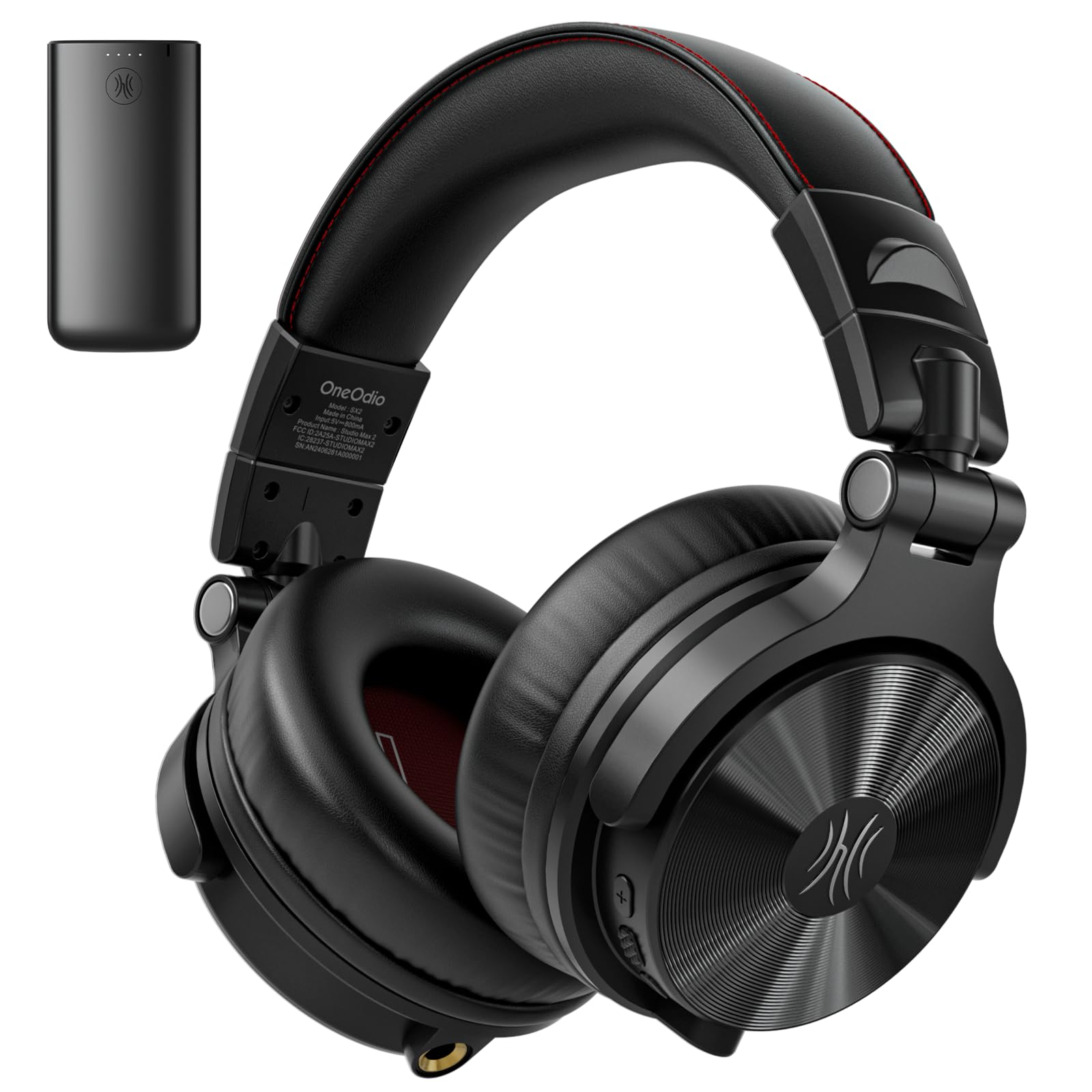 OneOdio Studio Max 2 Casque DJ sans Fil, Latence 9ms, Casque Monitoring Pro Circum-Auriculaire, Hi-Res LDAC, 120H, 4 Modes 2.4G/Bluetooth/Filaire pour Studio/Mixage/Clavier