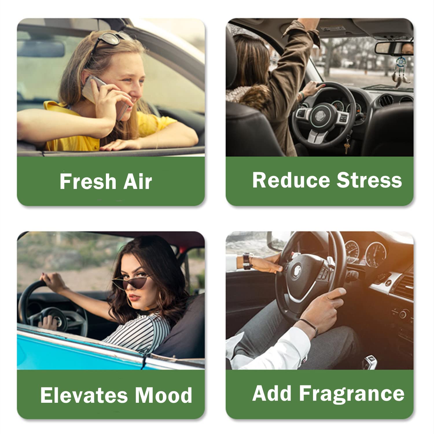 Deodorante per Auto Profumi Solare Diffusore Fragranza Forte Duratura Ciliegia Aromaterapia