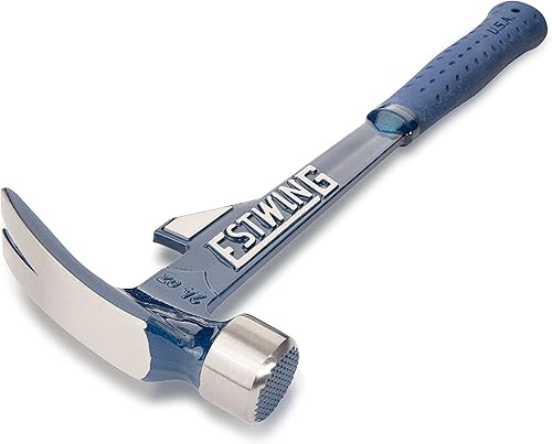Miniatura 2 de Estwing E6-24TM - Cara fresada de 24 onzas diente de martillo agarre de nailon y vinilo azul