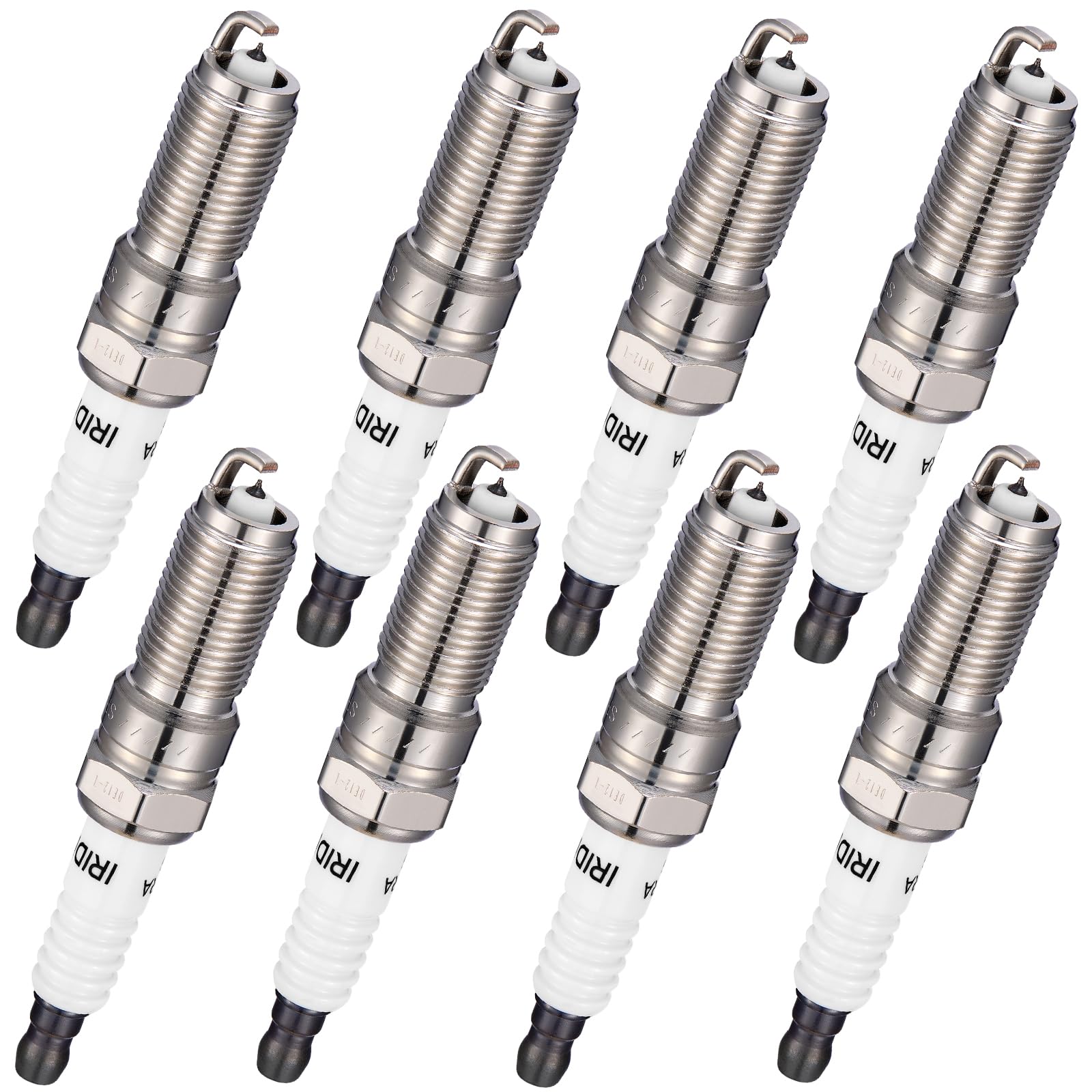 BDFHYK 5019 Iridium Spark Plugs Compatible with Cadillac Escalade Escalade ESV,Compatible with Sierra Yukon Canyon Silverado 1500 2500HD 3500HD Tahoe Camaro Suburban 2.0L 3.5L 5.3L 6.0L Set of 8