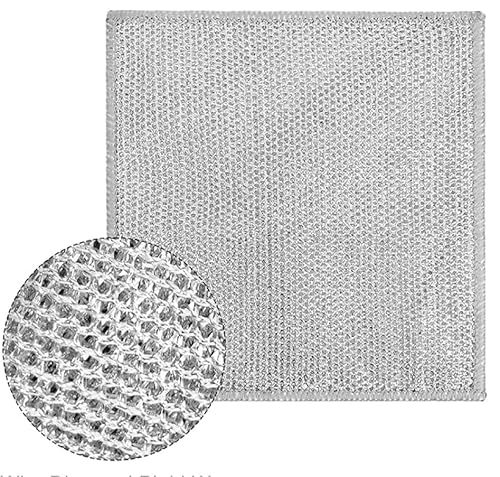 Conjunto de escova de arame de aço inoxidável e pano de arame de metal livre de arranhões, adequado