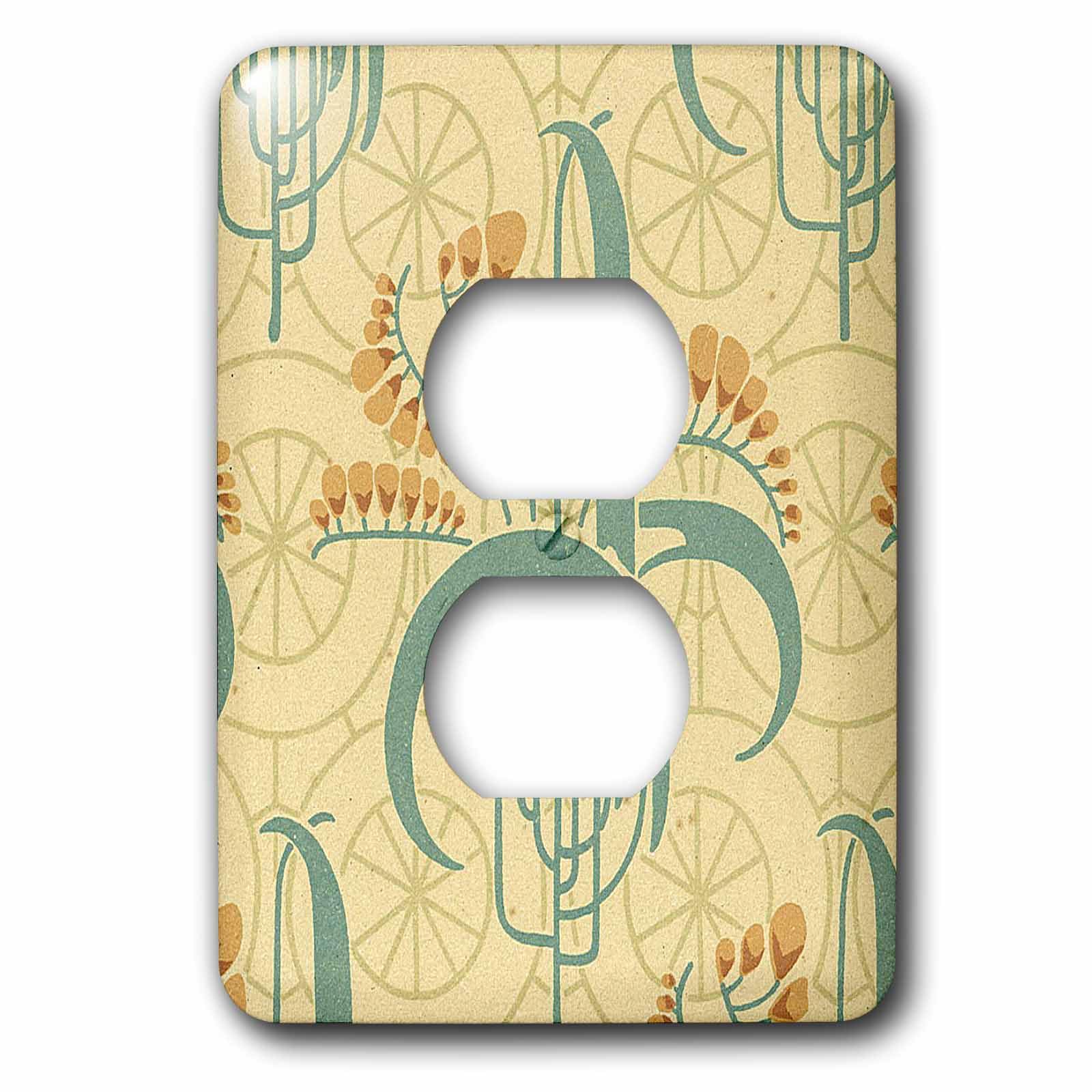 Plaque de interrupteur 3dRose Couverture souple 2 prises pour decoration murale