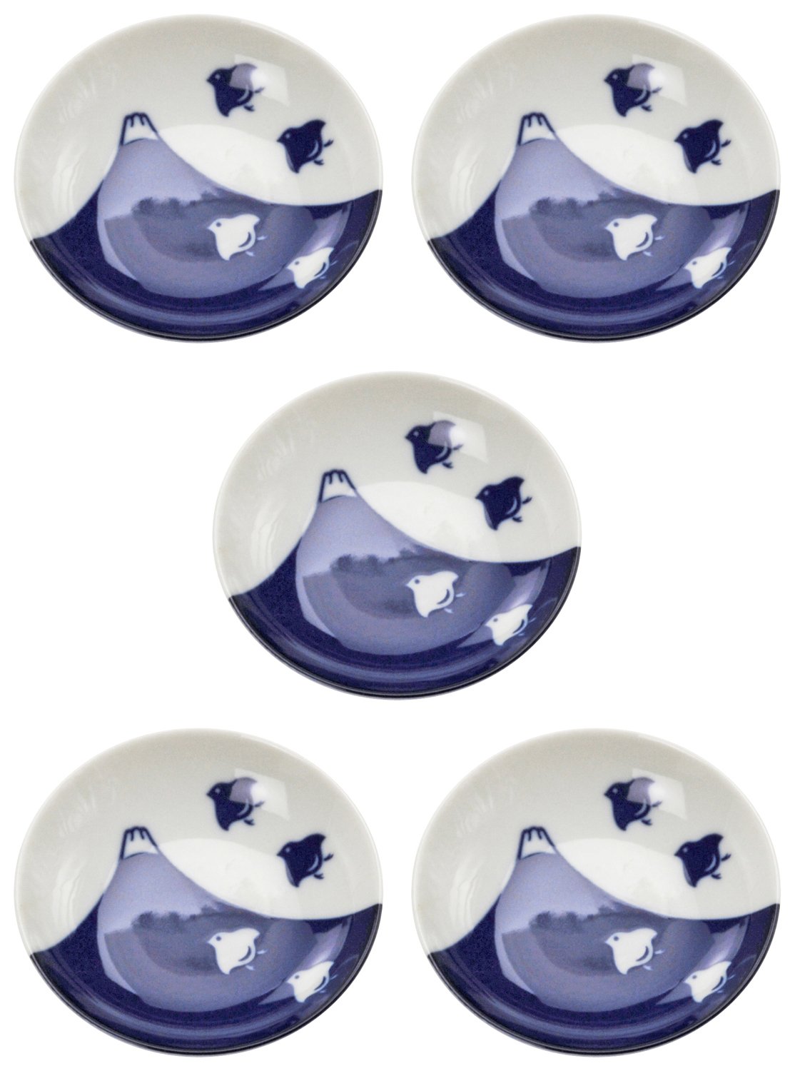 Amazon｜美濃焼 小皿 5枚セット 富士千鳥 145057(5)｜小皿