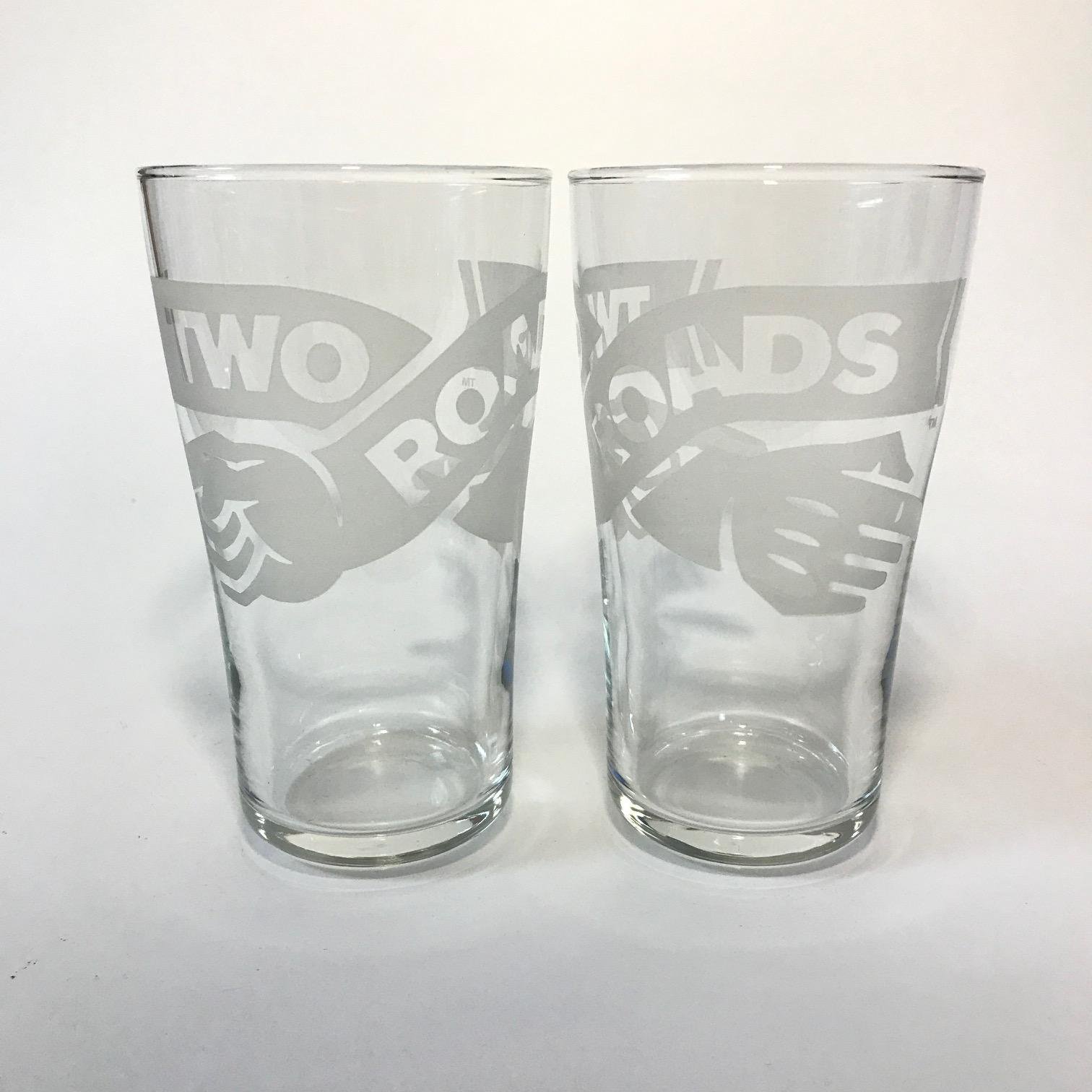 Amazon.com | Two Roads Brewing Company - 16 Ounce Pint Glass