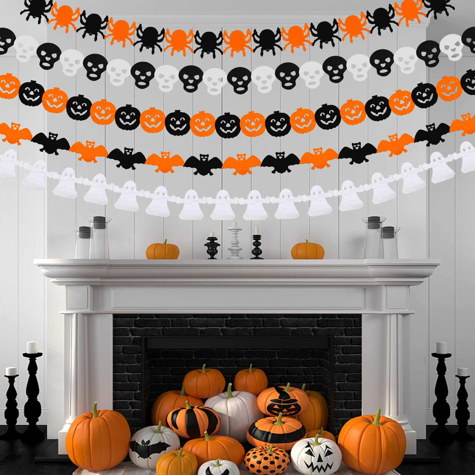 5 Pezzi Halloween Decorazione Banner Forniture per Feste di Halloween