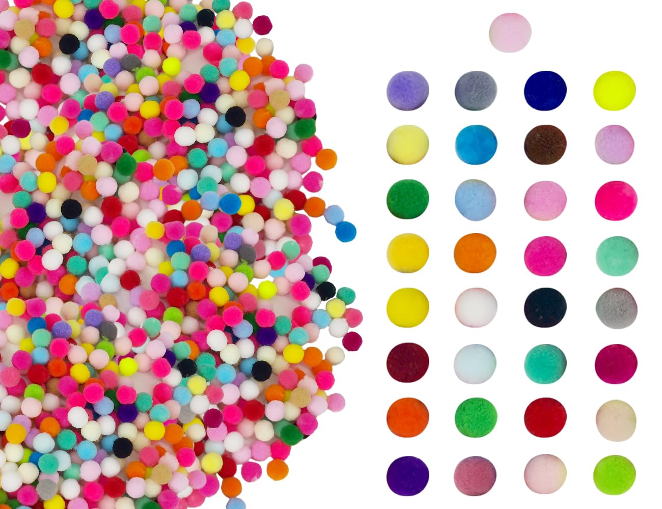 200 Pompon Colorati 15mm - Per Fai Da Te, Decorazioni E Lavoretti - Foto 11