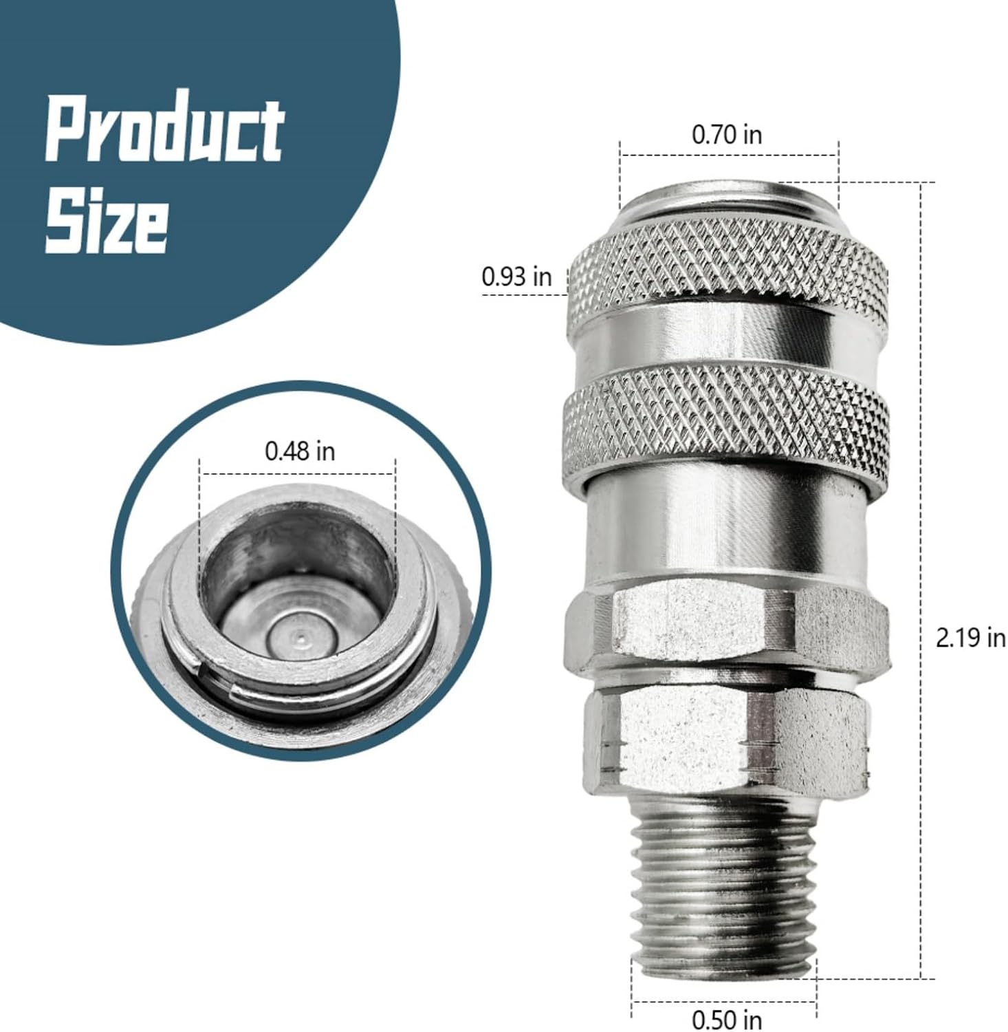 5869-1 & J-47912-QC Fuel System Coupler Fitting Compatible with Detroit Diesel S60 Cummins Caterpillar MBE900 MBE4000 Engines, for Connection to Compu-Check Quick Connect Fitting