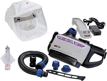 3M PAPR Respirator, Versaflo Powered Air Purifying Respirator Kit, TR-600-HKS, Healthcare, Small Headcover, Easy to Use and Easy to Maintain, All-in-One Respiratory Protection, High Capacity Battery