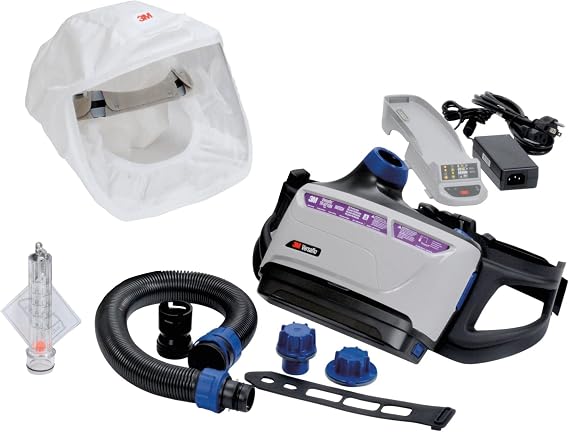 3M PAPR Respirator, Versaflo Powered Air Purifying Respirator Kit, TR-600-HKS, Healthcare, Small Headcover, Easy to Use and Easy to Maintain, All-in-One Respiratory Protection, High Capacity Battery