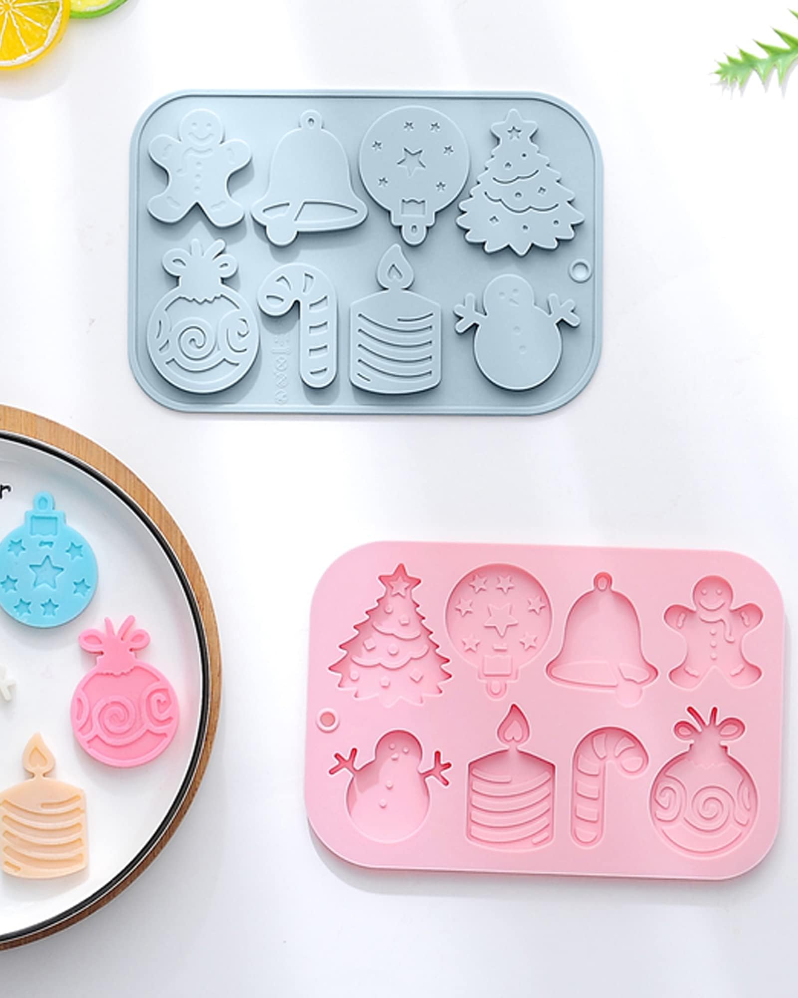 2PCS Flower Silicone Molds, Chocolate Molds, Candy Molds