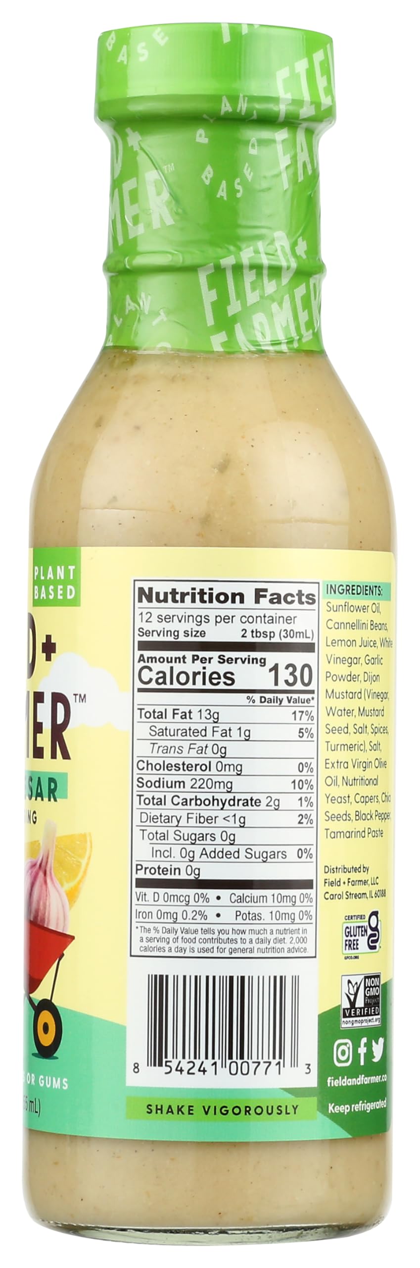 FIELD & FARMER Plant Based Creamy Caesar Dressing, 12 FZ | Grocery Pickup &  Delivery | Whole Foods Market