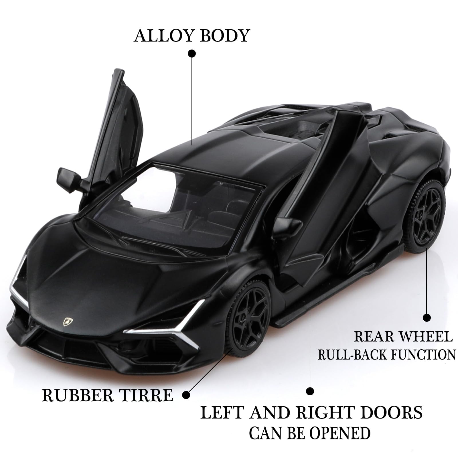 Amazon.com: TOKAXI 1/36 Scale Lamborghini Revuelto Diecast Cars