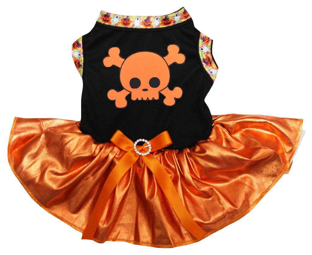 Robe chien orange empêche le stress des déguisements inconfortables