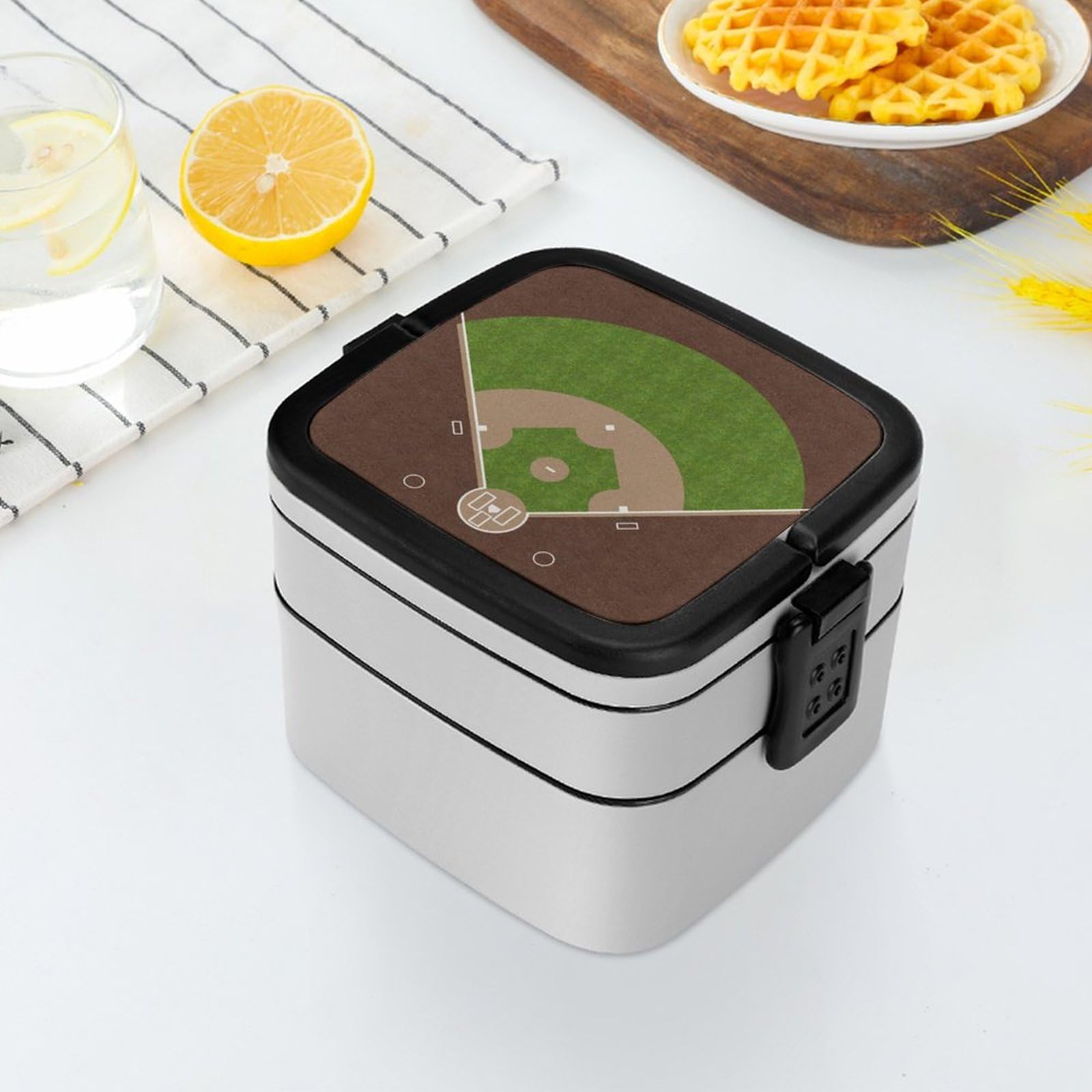 Amazon｜野球 スポーツ ランチボックス 二層弁当箱 ダブル 弁当