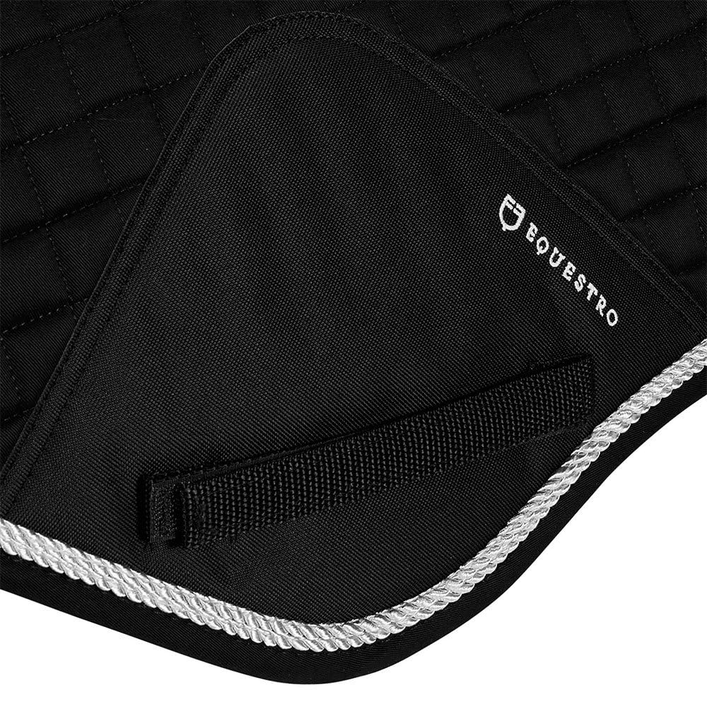 SOTTOSELLA EQUESTRO DA SALTO IN COTONE SAGOMATO INTERNO TESSUTO TECNICO TG FULL (NERO)