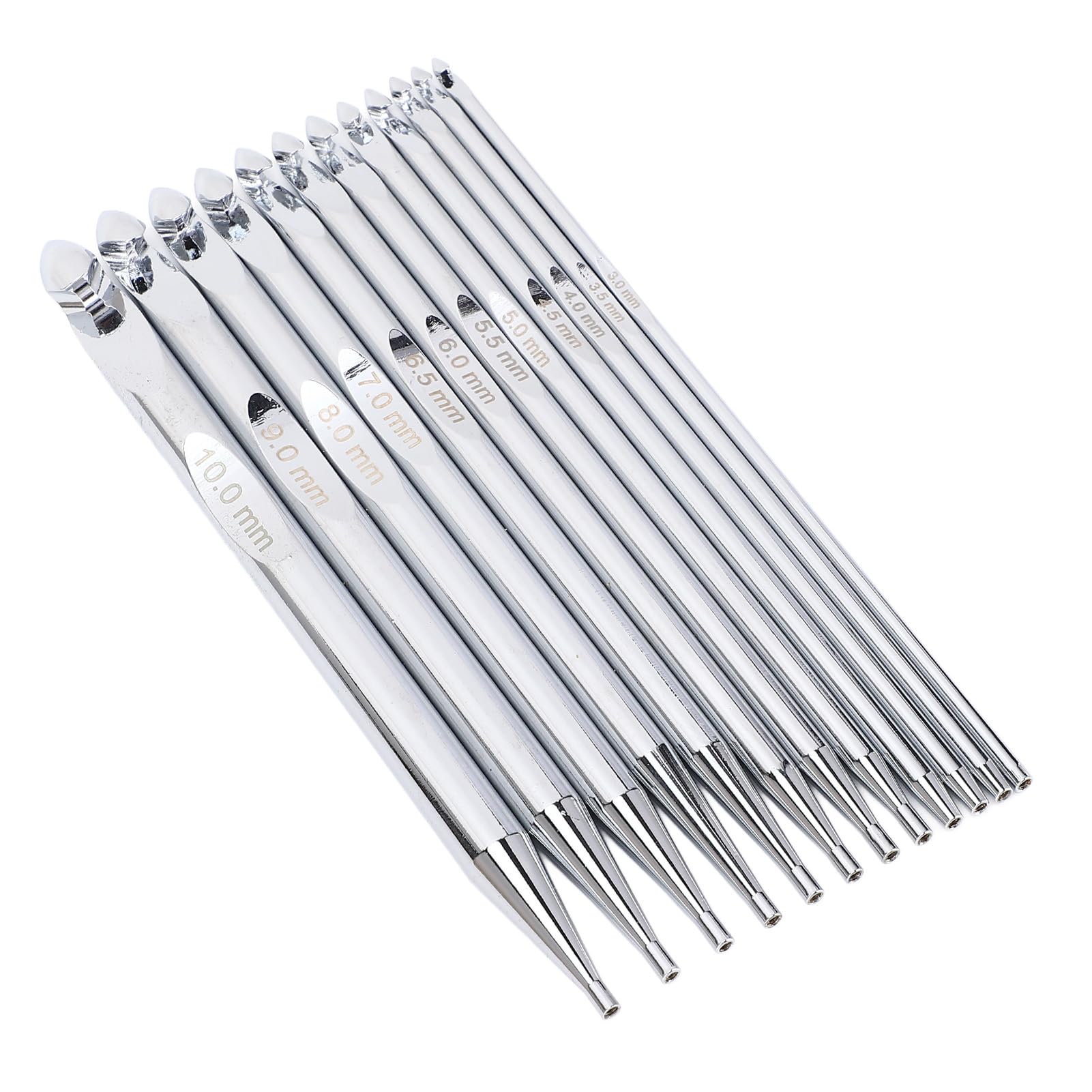 Zestaw wymiennych drutów okrągłych Kuuleyn, 12 szt., od 3 mm do 10 mm, aluminiowy szydełko, wielofunkcyjne akcesoria do szycia, entuzjaści rękodzieła, początkujący, majsterkowicze