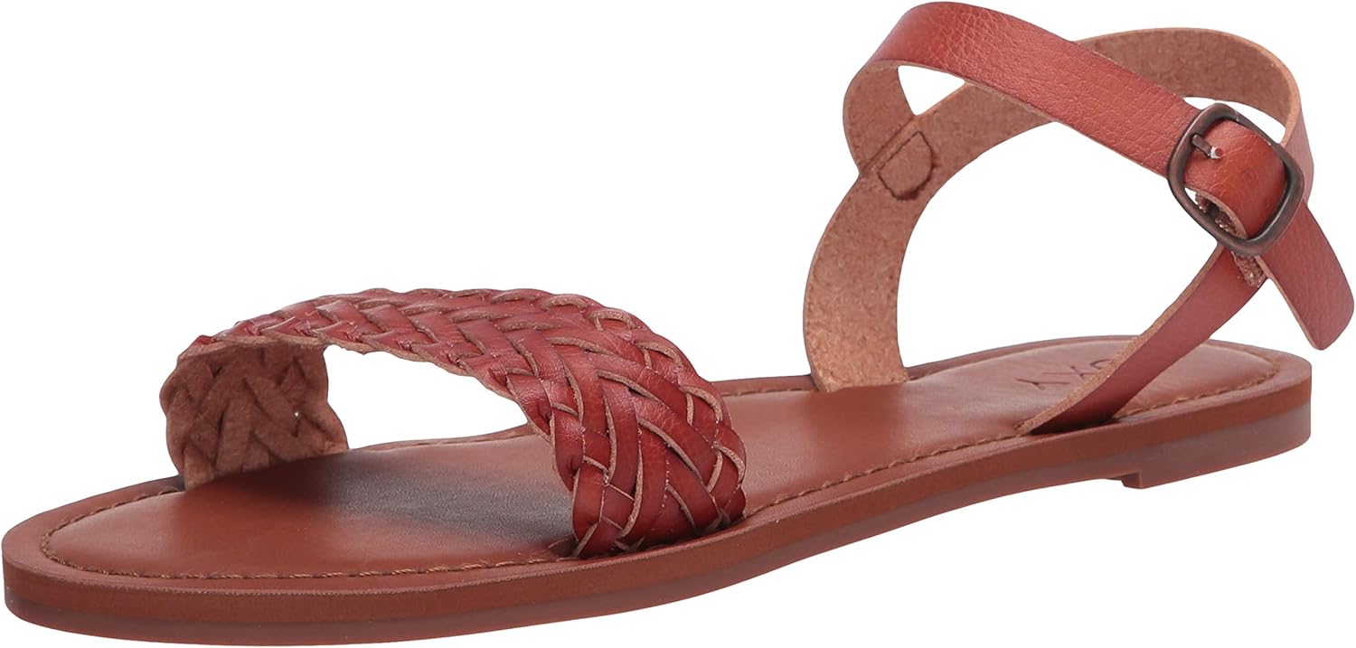 Roxy Women's Julianna Strappy Sandals Fisherman, Rust, 11 M US