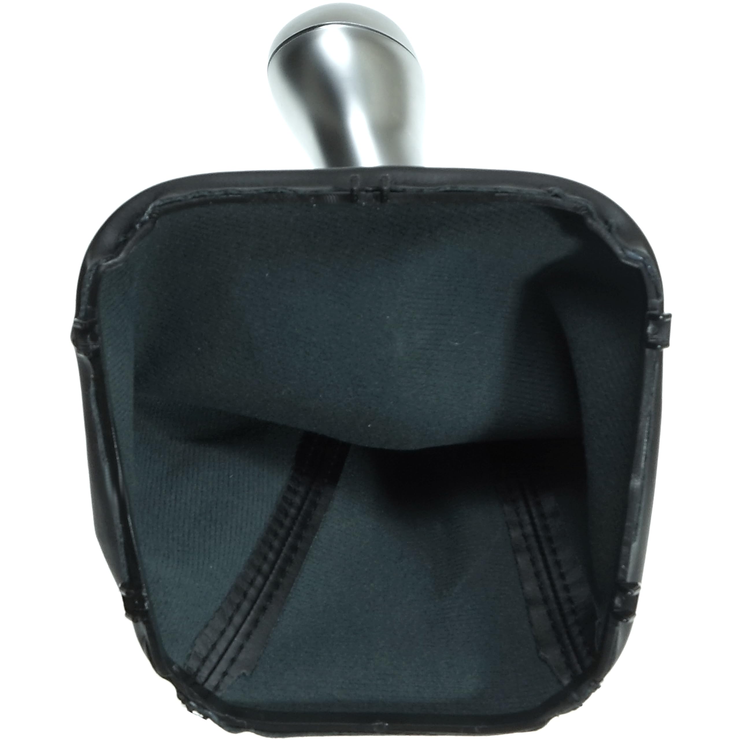 Pomello del cambio in alluminio argento + cuffia + telaio 6 marce compatibile con Mercedes Classe C: W203 S203 (2004-2007 solo Facelift, classe CLK W209 (2004-2008) solo Facelift!