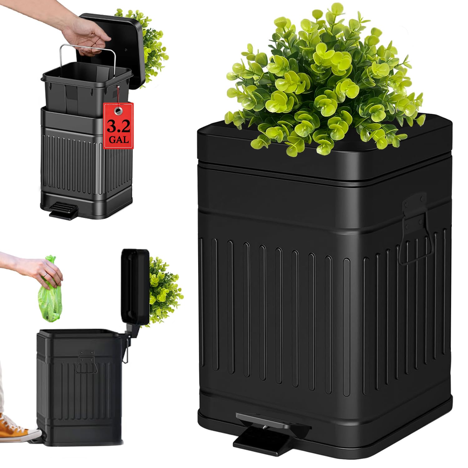 Plant-Styled Dog Poop Can - Outdoor Trash Can -9 Plant-Styled Dog Poop Can - Outdoor Trash Can -9
