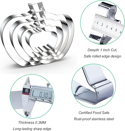 Miniatura 8 de Juego de cortadores de galletas de ataúd de Halloween - 5", 4", 3", 2" - 4 piezas - acero inoxidable