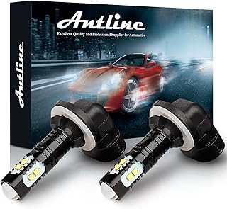 Extremely Bright 50W High Power 881 889 886 894 896 LED Fog Light Bulbs Xenon White for DRL or Fog Lights (Packs of 2)