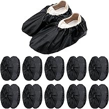 ZOCONE Reusable Overshoes, Black Non Slip Reusable Shoe Covers, Waterproof Shoe Covers On Rainy Days, Shoe Protector Covers for Waterproof, Dustproof