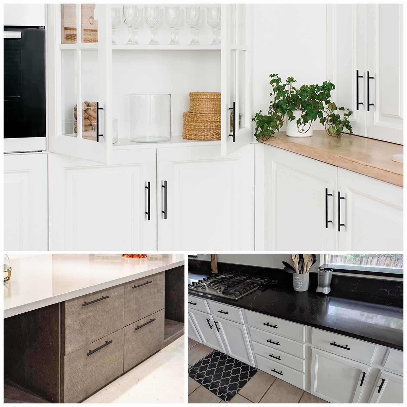 Tiradores Para Armarios De Cocina,Tiradores Para Puertas De Armario De Aleación De Aluminio,Manija Para Muebles En T,Manija Negros Para Puerta,Mango De Cajón,Para Baños,Quantities:20-holecenters:320mm