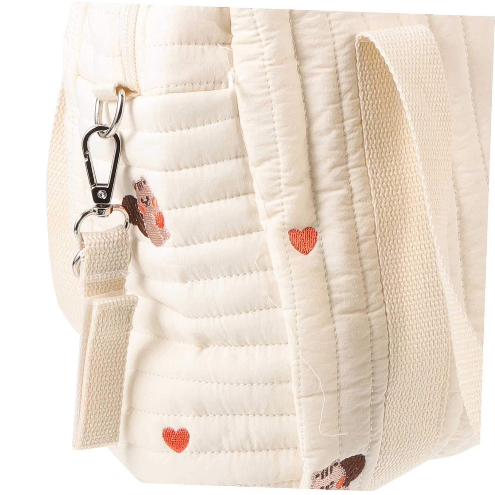 Borsa per Pannolini da Viaggio in Cotone, Comoda e Portatile, Ricamo, Borsa Mamma per Passeggino, per Pannolini e Giochi