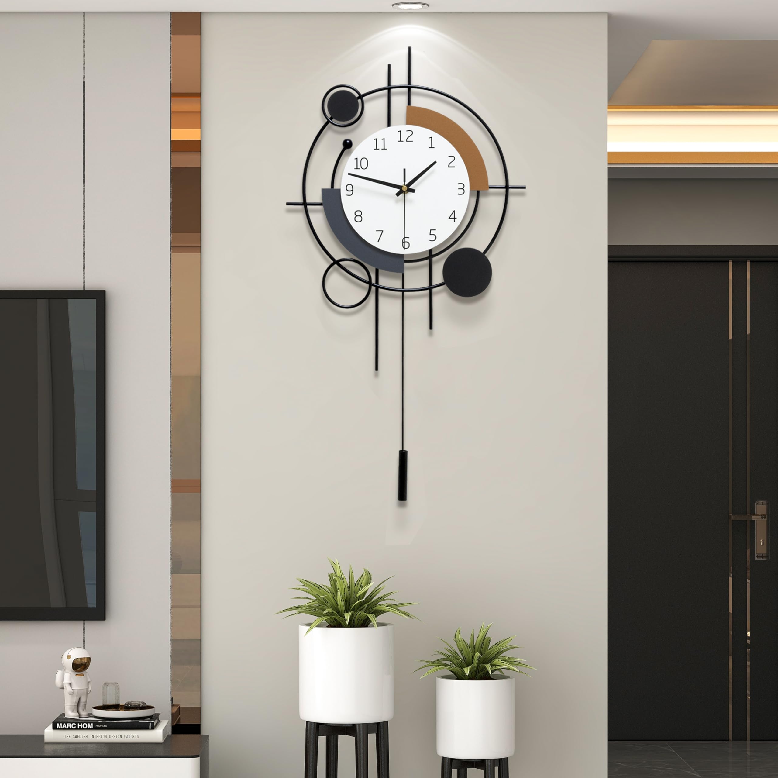 Horloge murale silencieuse sans tic-tac pour chambre et bureau calme