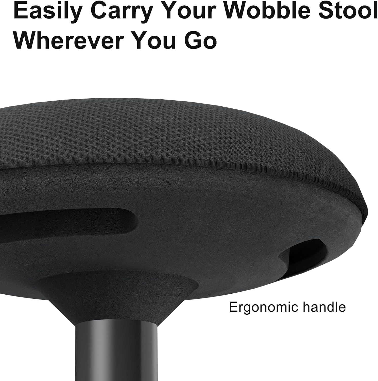 Wobble Stool - Adjustable Height Standing Desk Chair,Sit Stand Stool with 360-Degree Non-Slip Base & Upgraded Non-Rotating Lift,for Home,Office and Classroom(Faux Marble) - Image 8