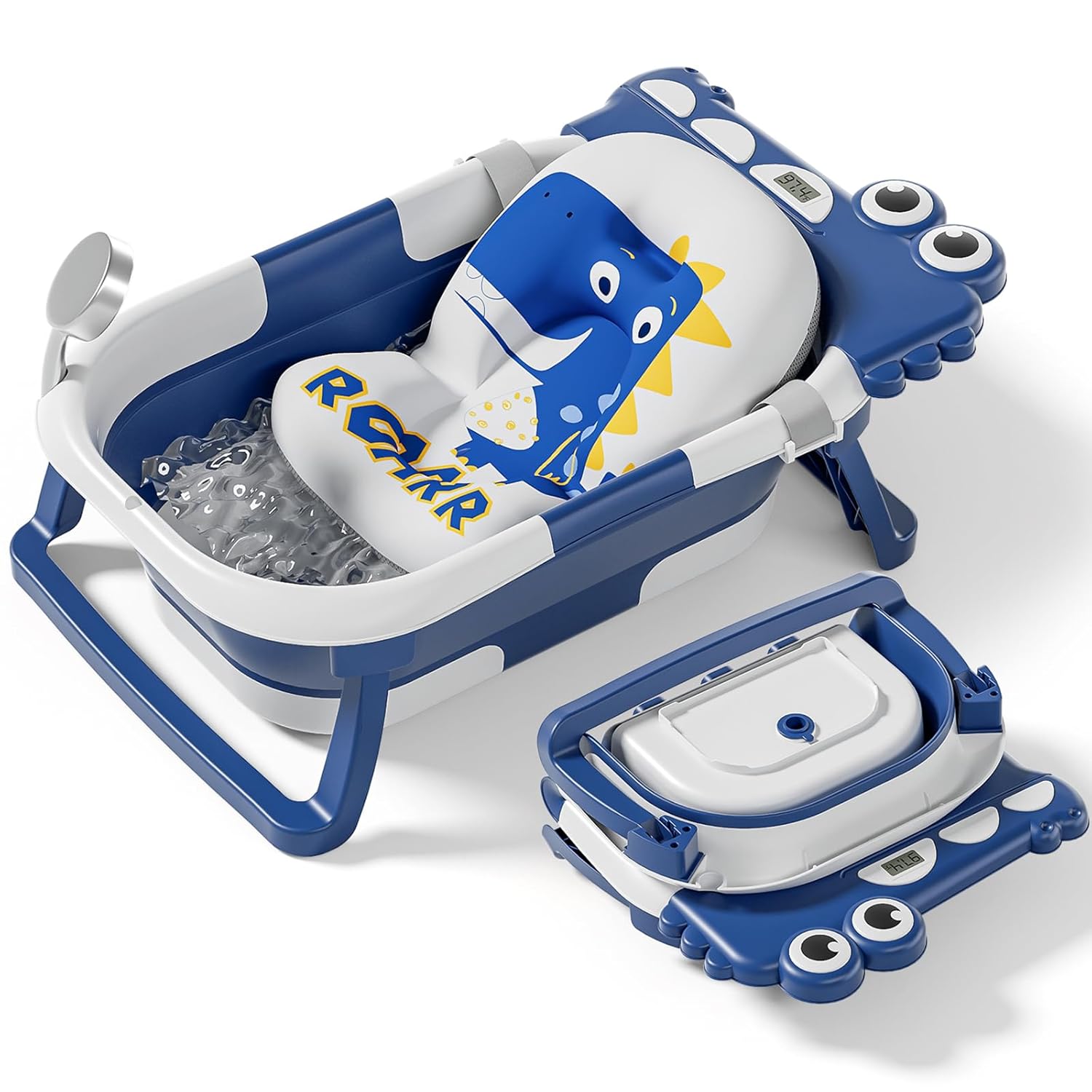 Alligator Collapsible Baby Bathtub for Newborn with