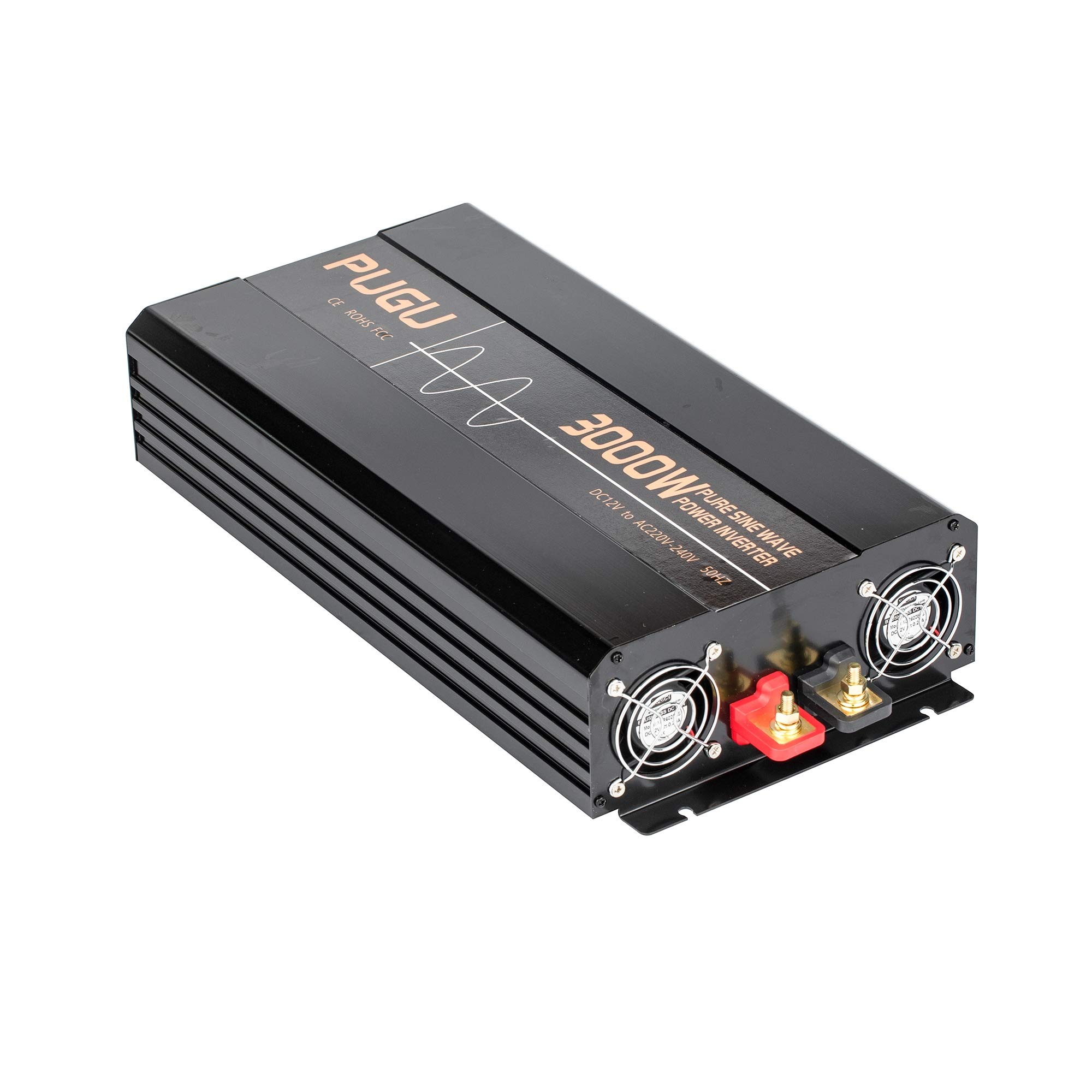 Reiner Sinus-Wechselrichter, 3000 W DC, 12 V / 24 V Bis AC 110 V / 220 V, RV-Batteriewandler, Mit LCD-Display, USB-Anschluss, USB-Anschluss, Wechselrichter des Sonnensystems,Dc 12v