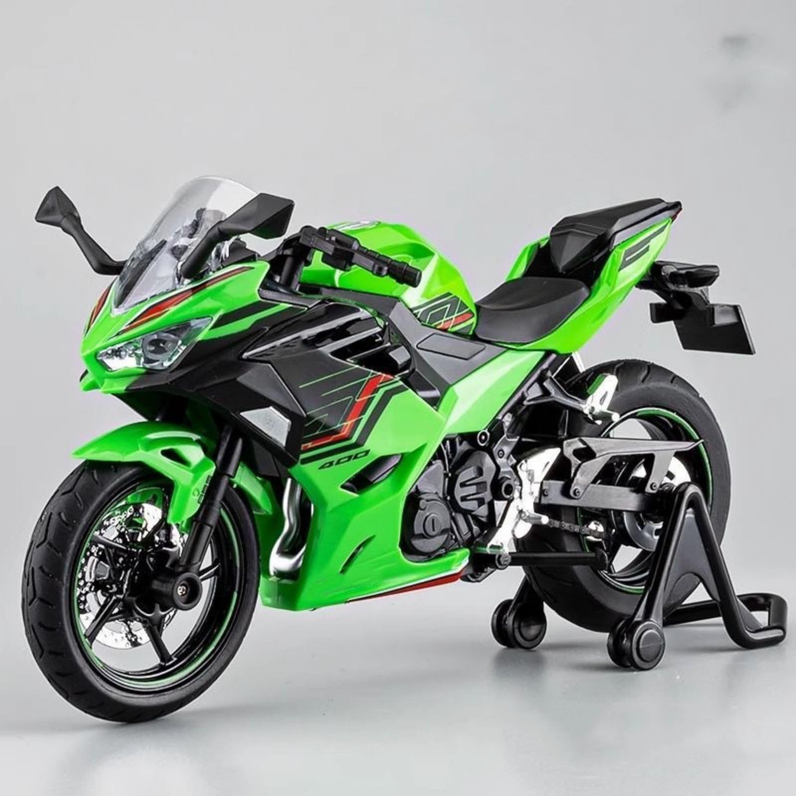お盆まで値下げ！ミニチュアバイクコレクション Amazon.co.jp: 1/12スケール カワサキ用Ninja 400バイクモデル