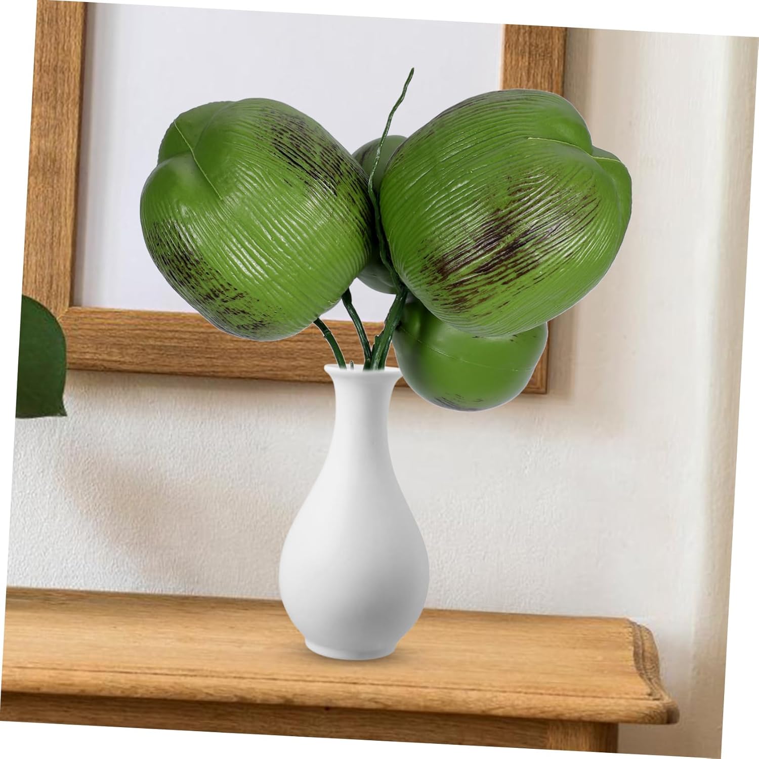 Realistic Artificial Coconuts for Tropical Luau Party Decorations Lightweight Hawaiian Decor for Table Centerpieces for Events and Celebrations