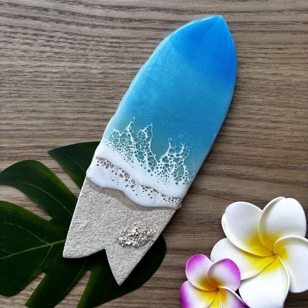 レジンアート海(サーフボード、訳あり) レジンアート海アートミニサーフボード