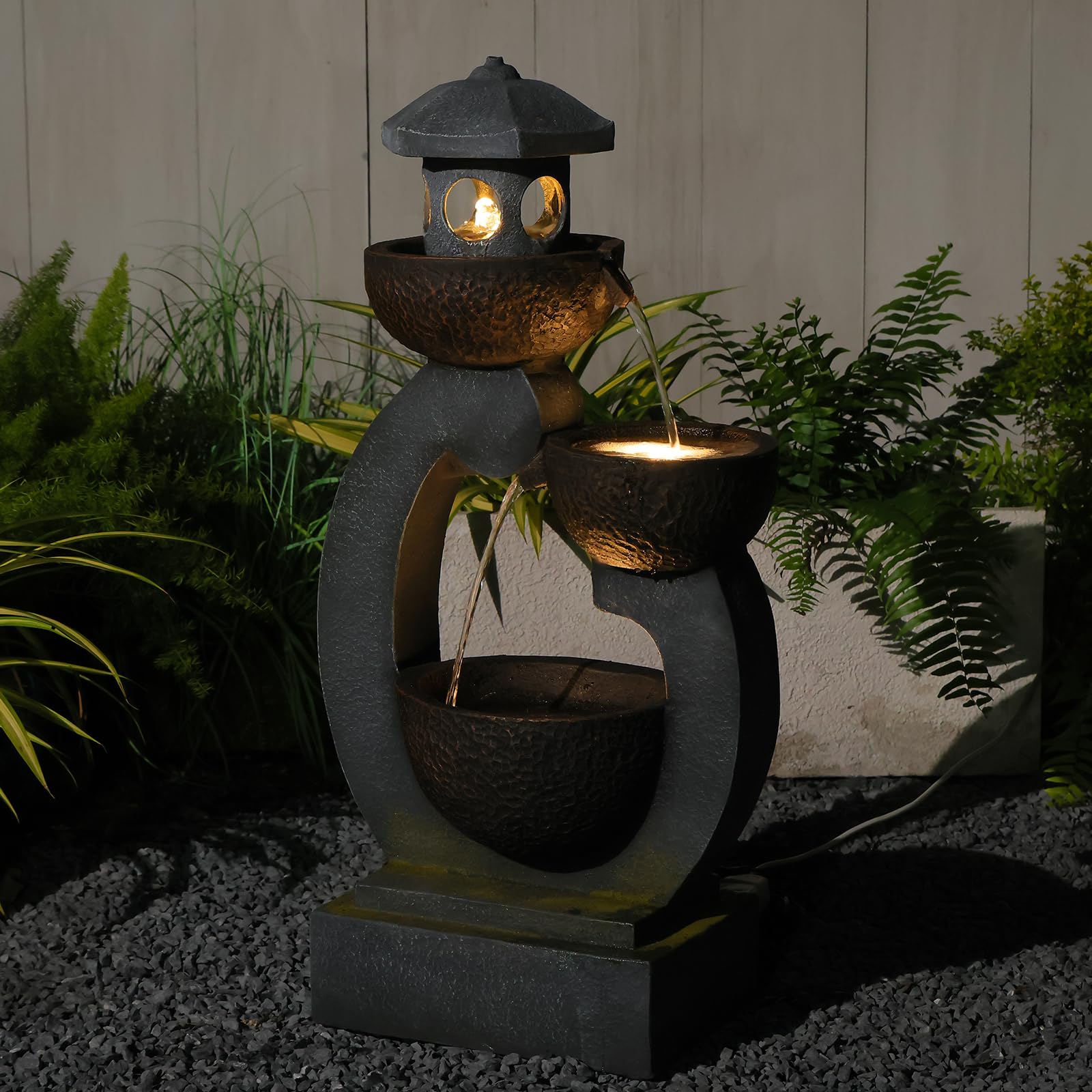 Takamota 3-Tier Zen Garden Fountain