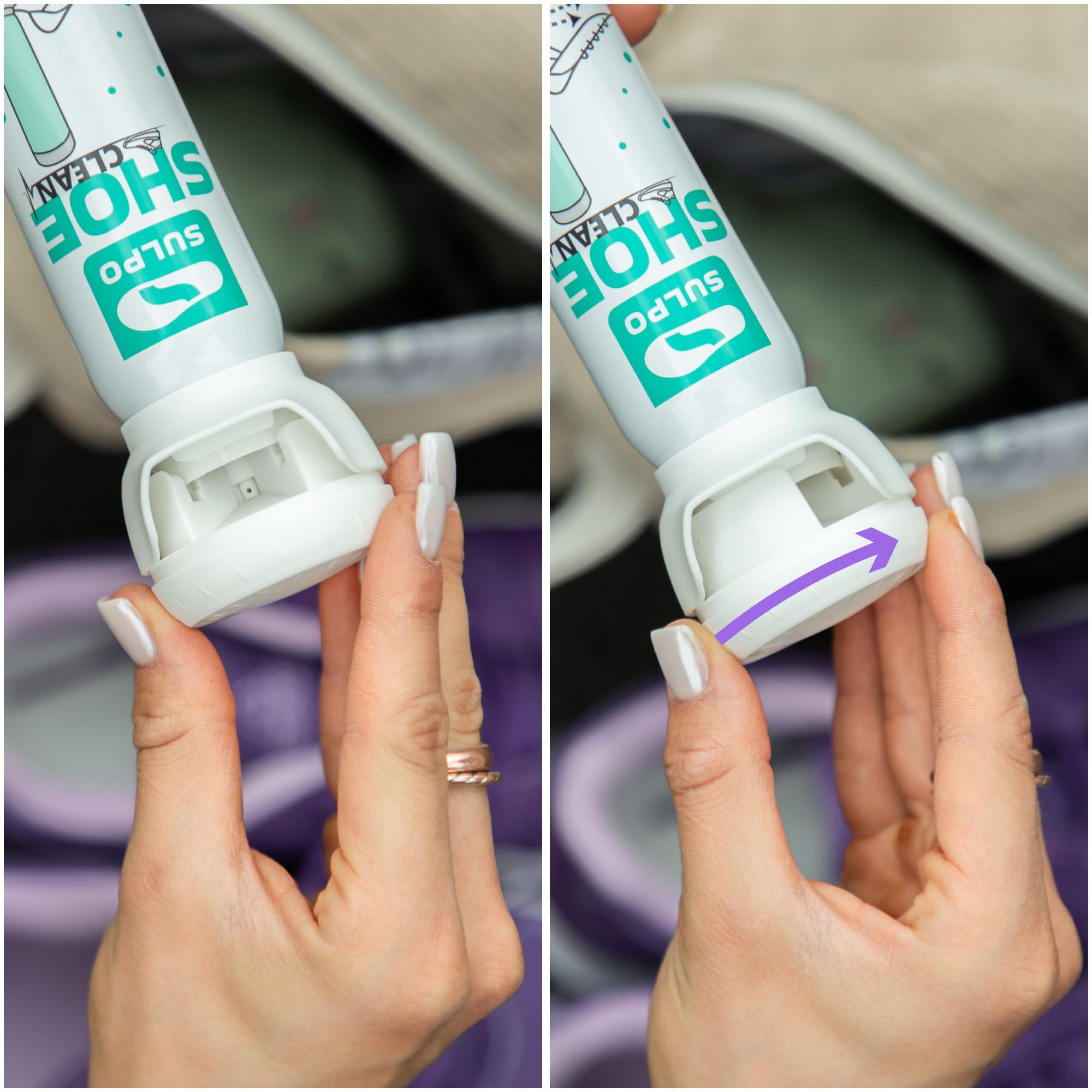 SULPO Spray désodorisant pour chaussures - Spray pour tous types de chaussures - Réduit la transpiration et les odeurs - 2 x 100 ml