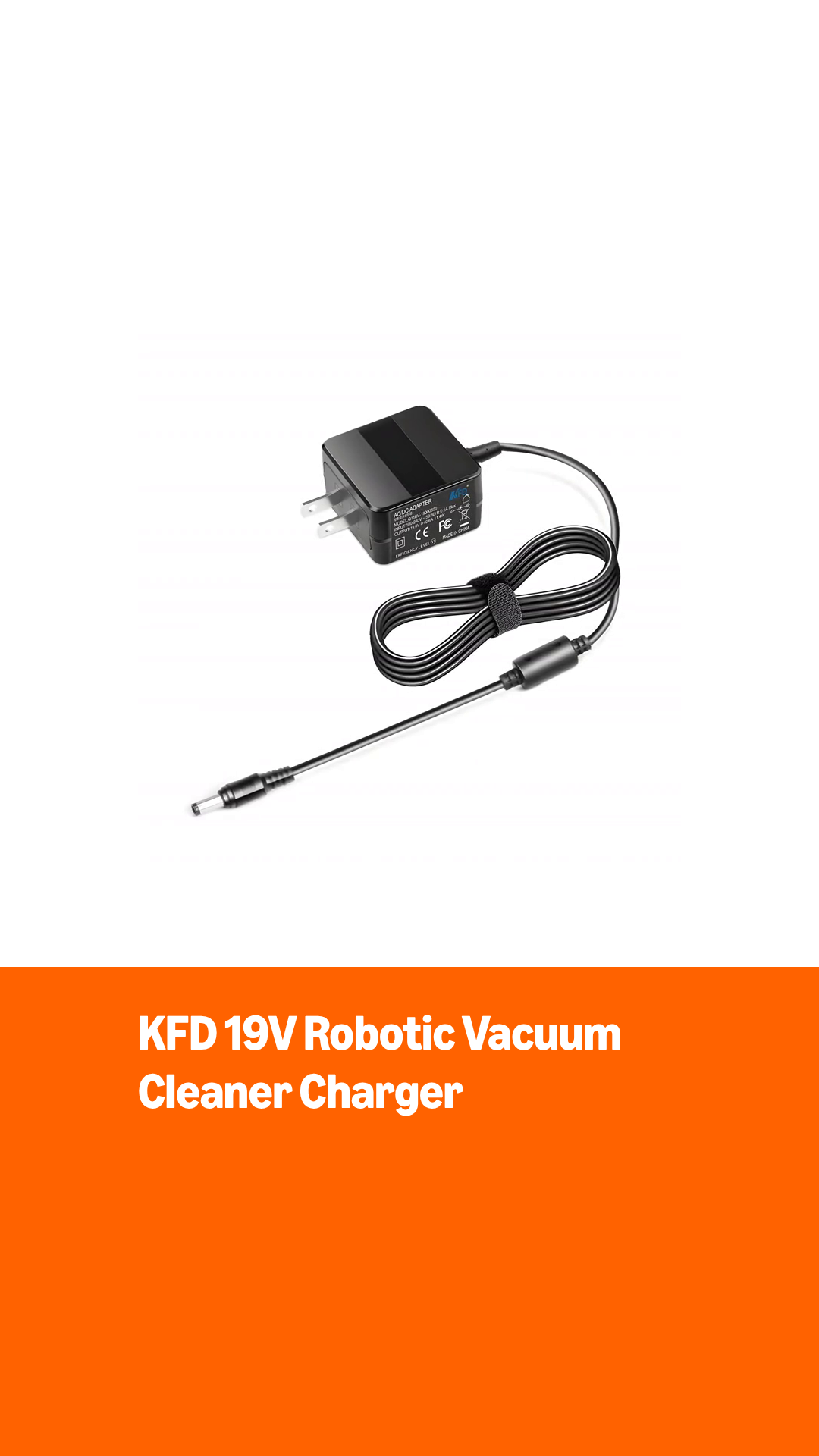 Amazon.com: KFD 19V Robotic Vacuum Cleaner Adapter Charger for