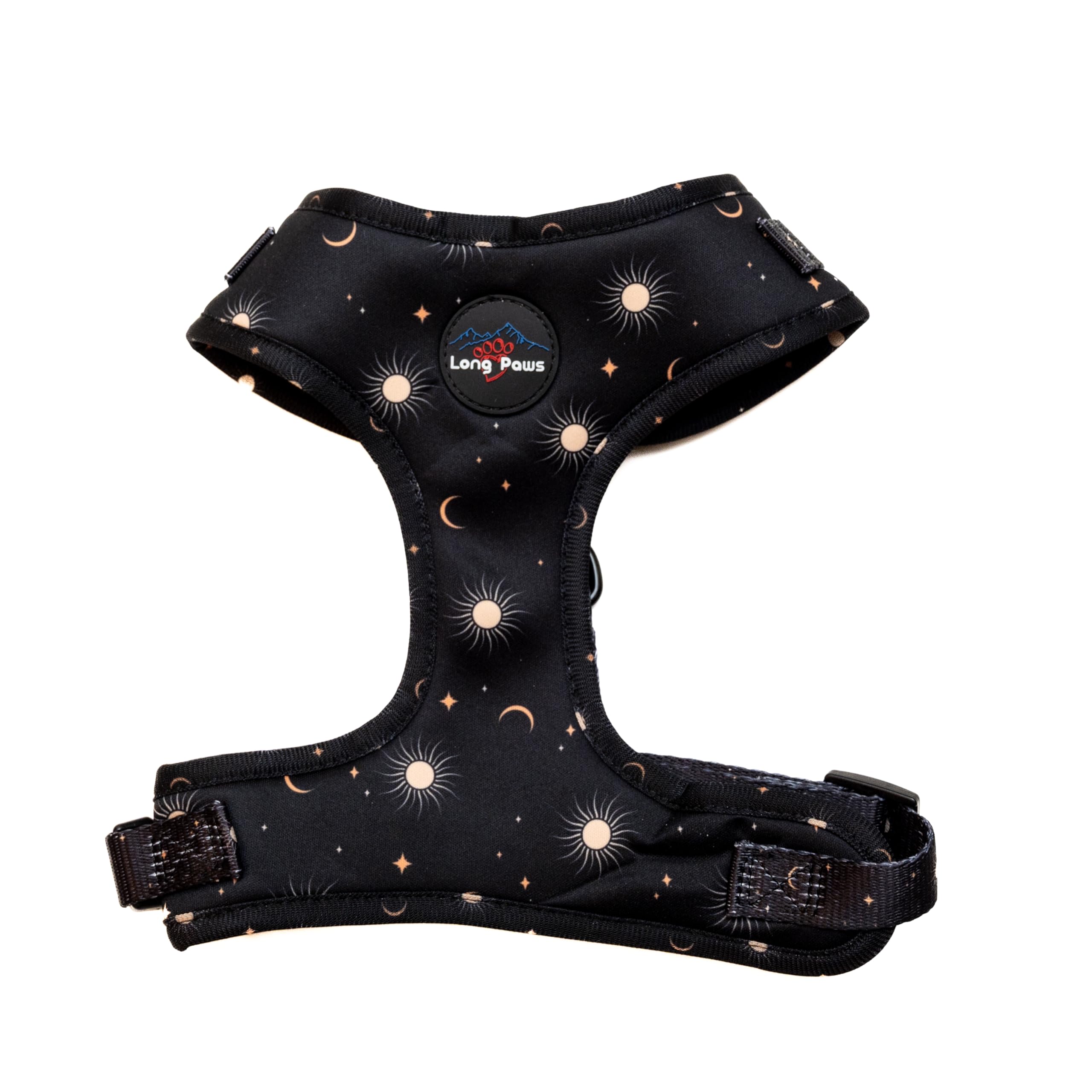 Long Paws Padded Dog Harness (Night Sky, Medium)