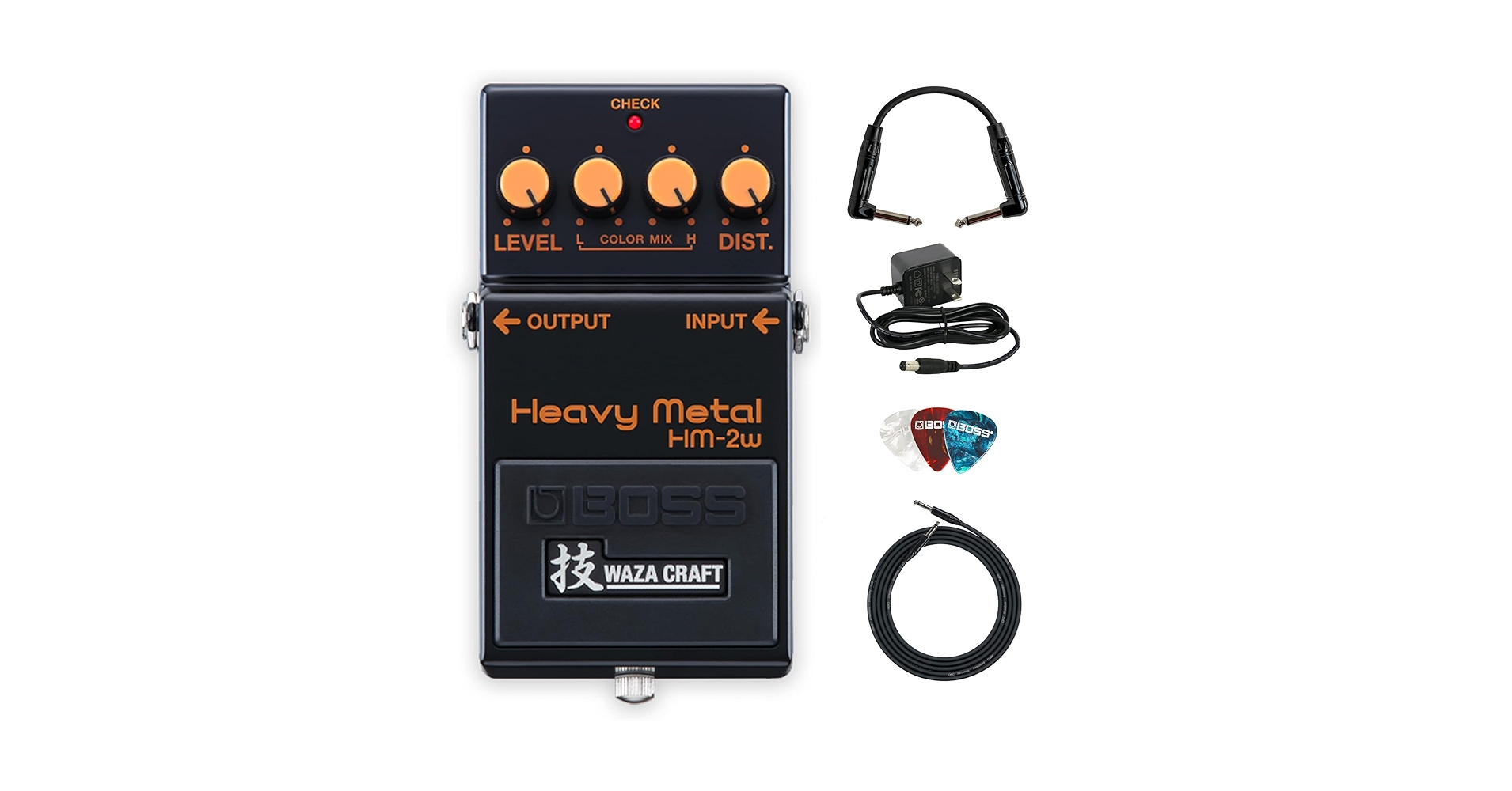 J43142★ BOSS ボス ディストーションHeavy l HM-2 Amazon.com: Boss HM-2W Heavy Metal Distortion Pedal Bundle